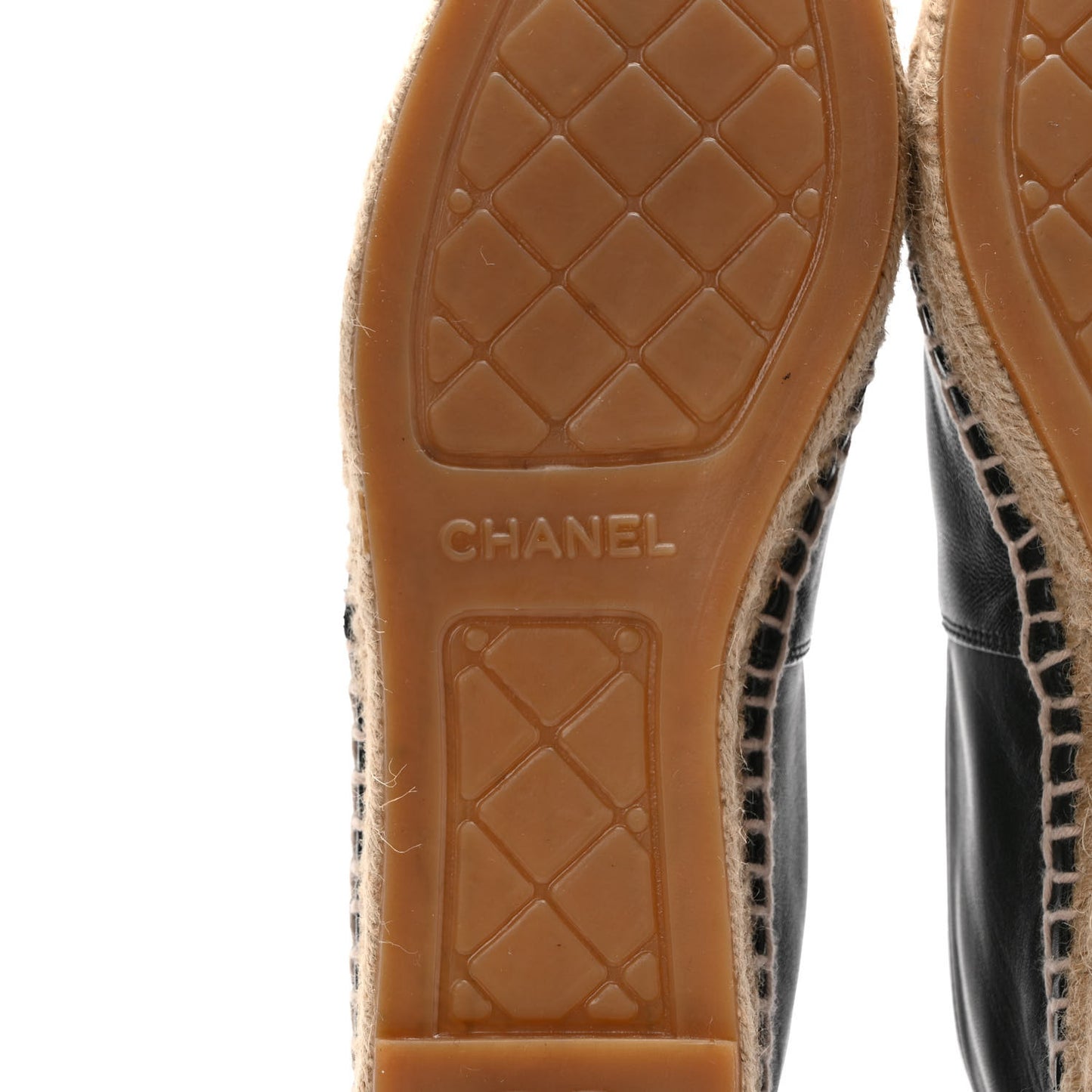 Lambskin CC Espadrilles 37 Black