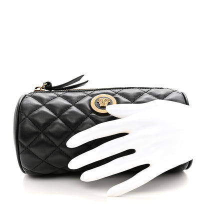 Versace Nappa Quilted Medusa Pouch Black 2 of 7