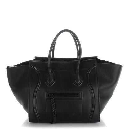 Celine Supple Calfskin Medium Phantom Luggage Black 1 of 7