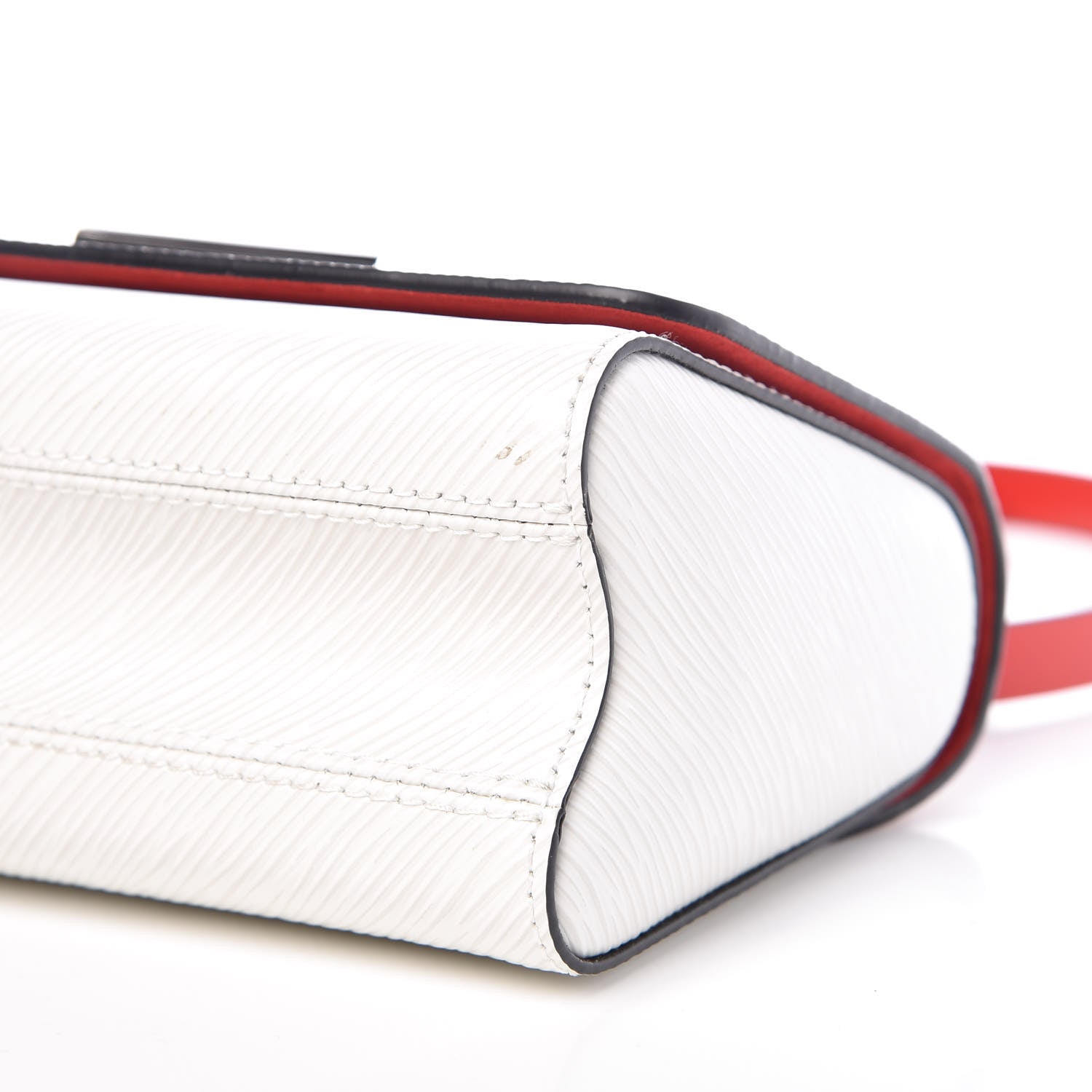 Louis Vuitton Epi Twist Braided Strap Shoulder Bag PM White 6 of 9