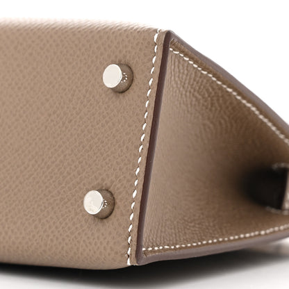 Hermes Epsom Mini Kelly Sellier 20 Etoupe 10 of 13