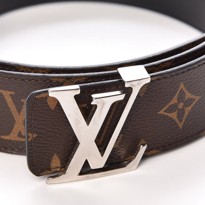 Louis Vuitton Calfskin Monogram 40mm LV Initiales Reversible Belt 90 36 Black 7 of 9