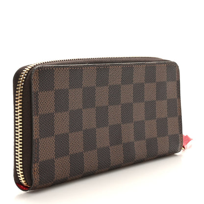 Louis Vuitton Damier Ebene Clemence Wallet Cherry 3 of 6