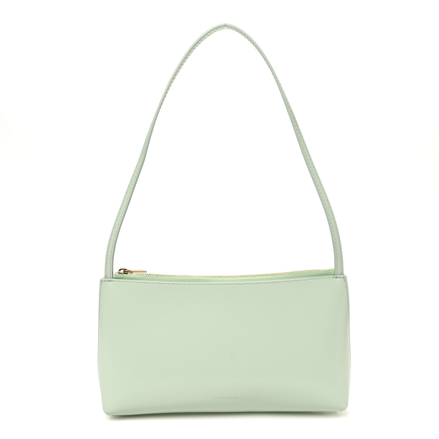 Mansur Gavriel Calfskin Gaia Shoulder Bag Pistachio 1 of 10