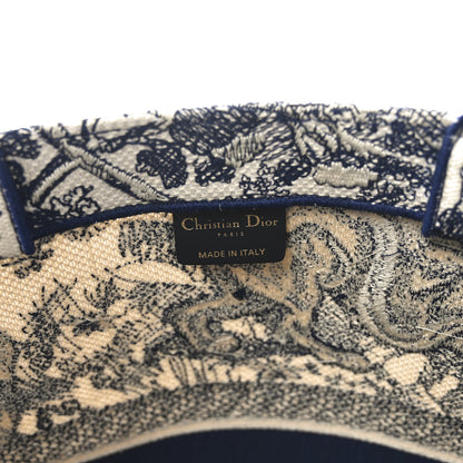 Christian Dior Canvas Embroidered Large Dioriviera Toile De Jouy Book Tote Blue 6 of 10