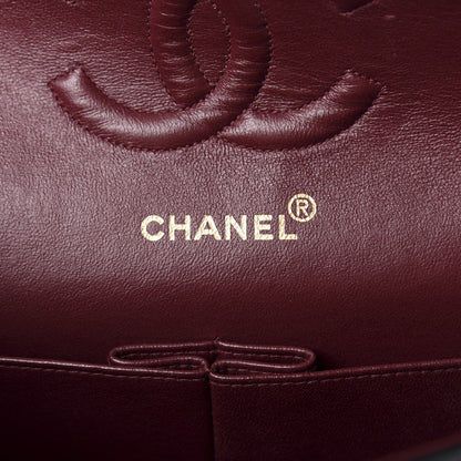 Chanel Lambskin Quilted Medium Double Flap Black 8 of 12