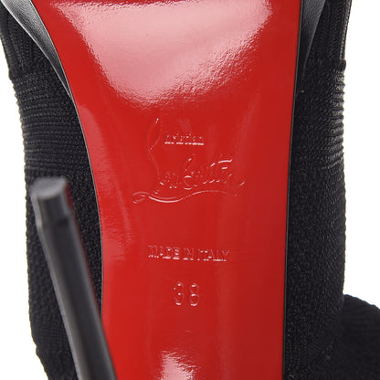 Christian Louboutin Maille Tricot Nappa Cheminetta 120 Tall Sock Boots 38 Black 5 of 8