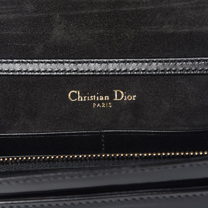 Christian Dior Patent Studded Diorama Wallet on Chain Pouch Black 6 of 7