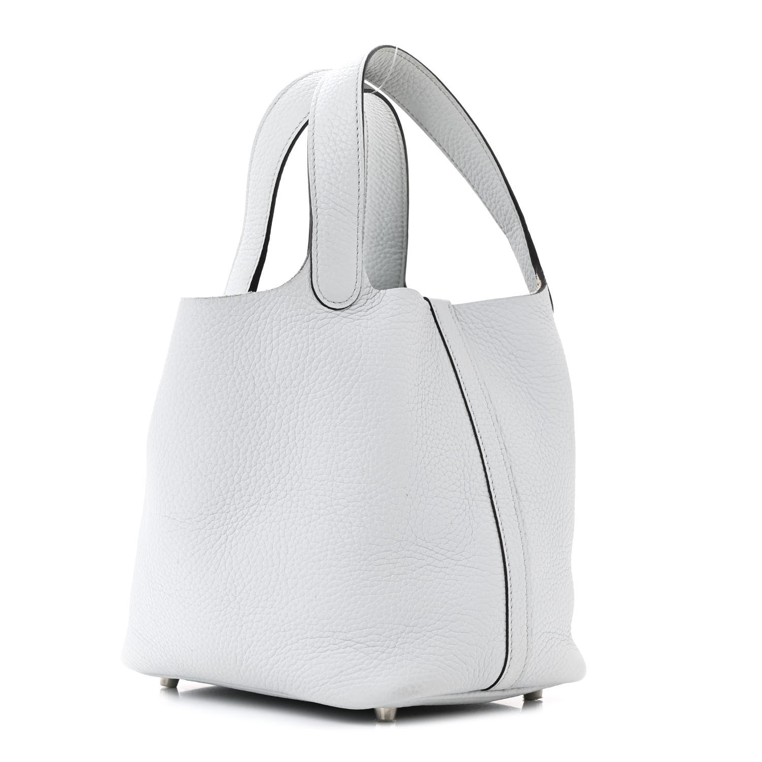 Hermes Taurillon Clemence Picotin Lock 18 PM Bleu Pale 3 of 13