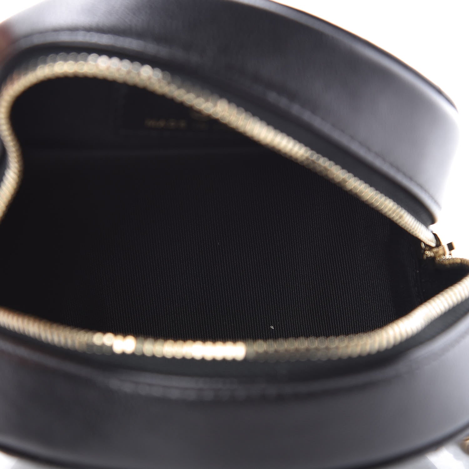 Chanel Calfskin Quilted Egyptian Amulet Round Clutch With Chain Black 4 of 8