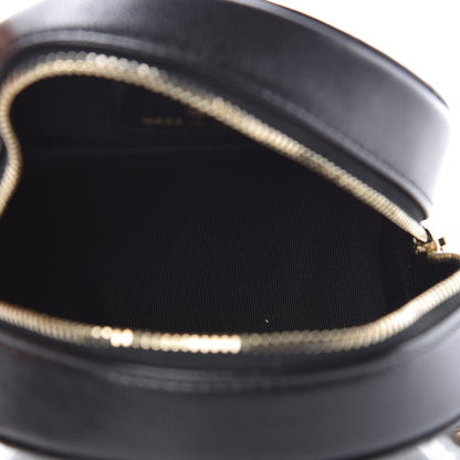 Chanel Calfskin Quilted Egyptian Amulet Round Clutch With Chain Black 4 of 8