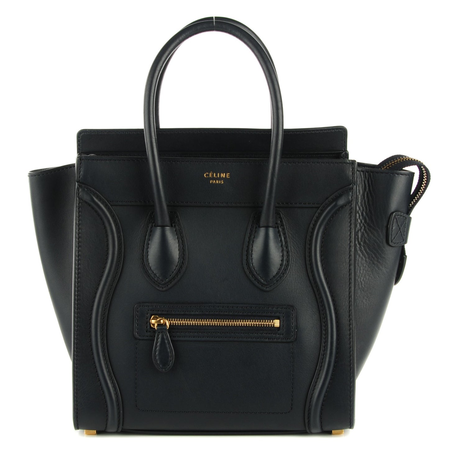 Smooth Calfskin Micro Luggage Navy Blue