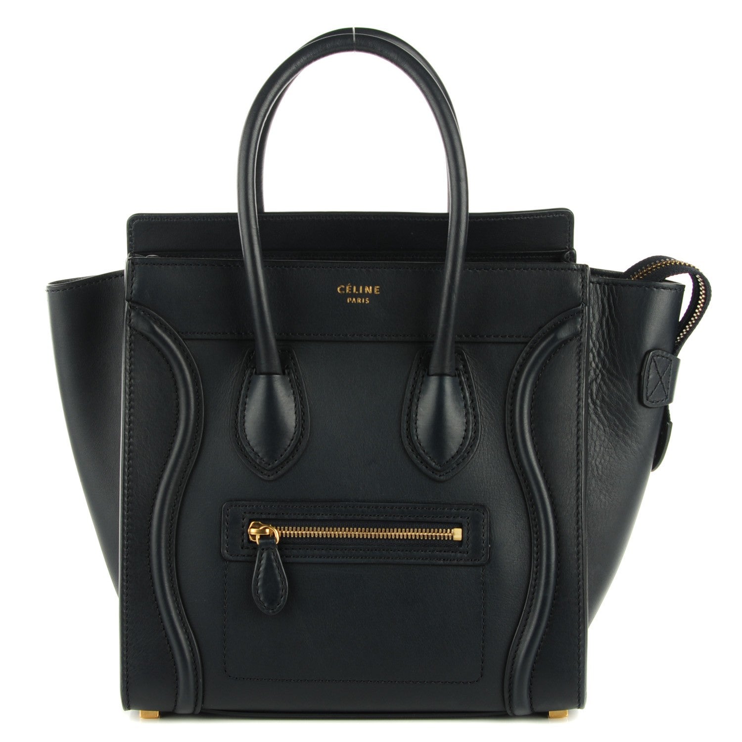 Celine Smooth Calfskin Micro Luggage Navy Blue 1 of 8