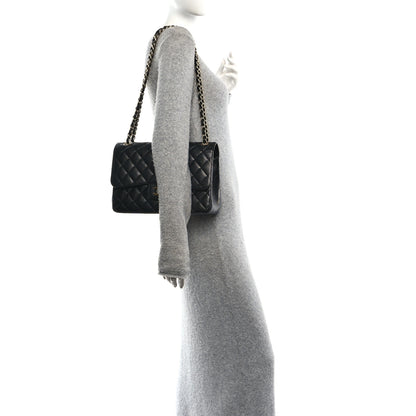 Chanel Caviar Quilted Jumbo Double Flap Black 2 of 10