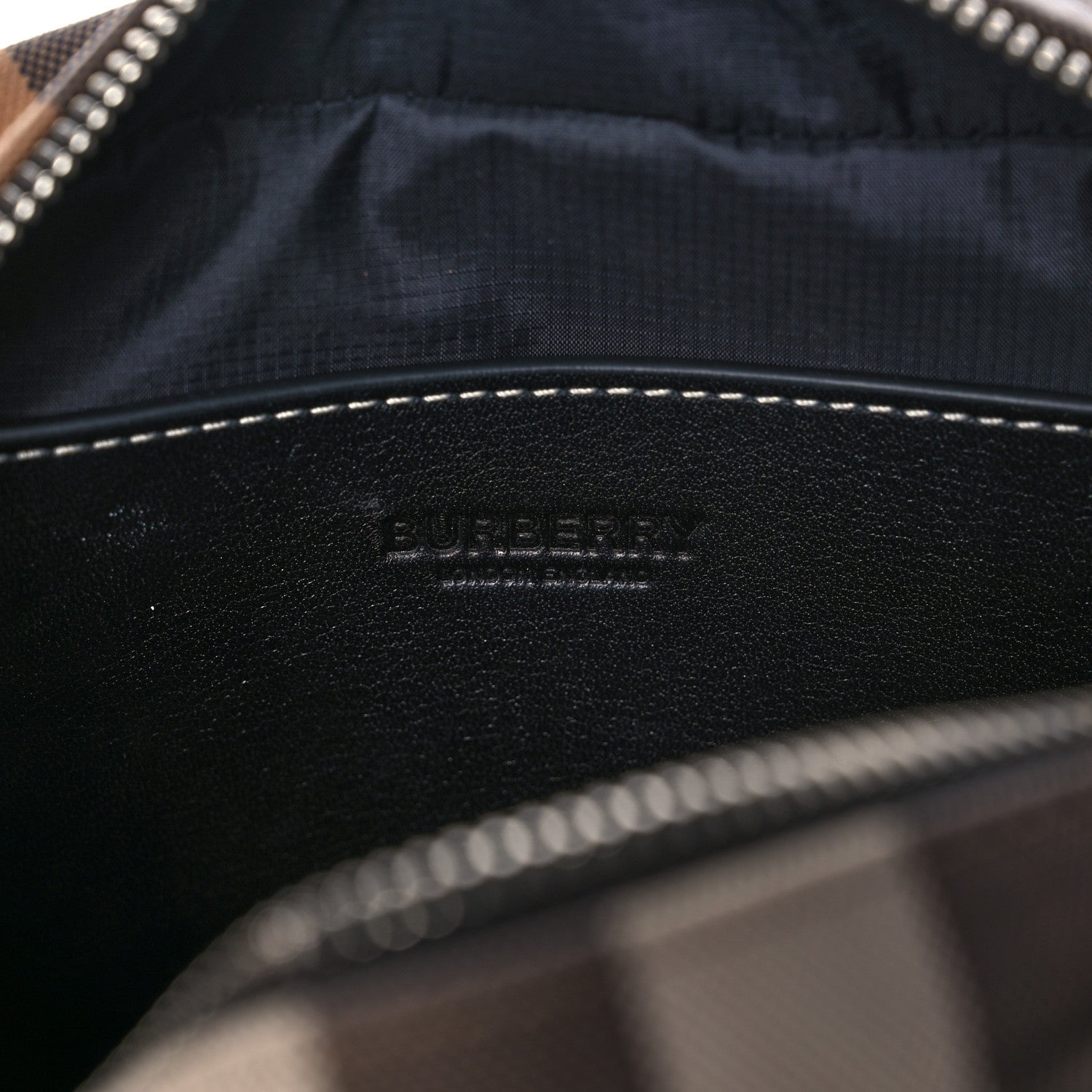 Burberry Calfskin Vintage Check Camera Bag Archive Beige 6 of 14