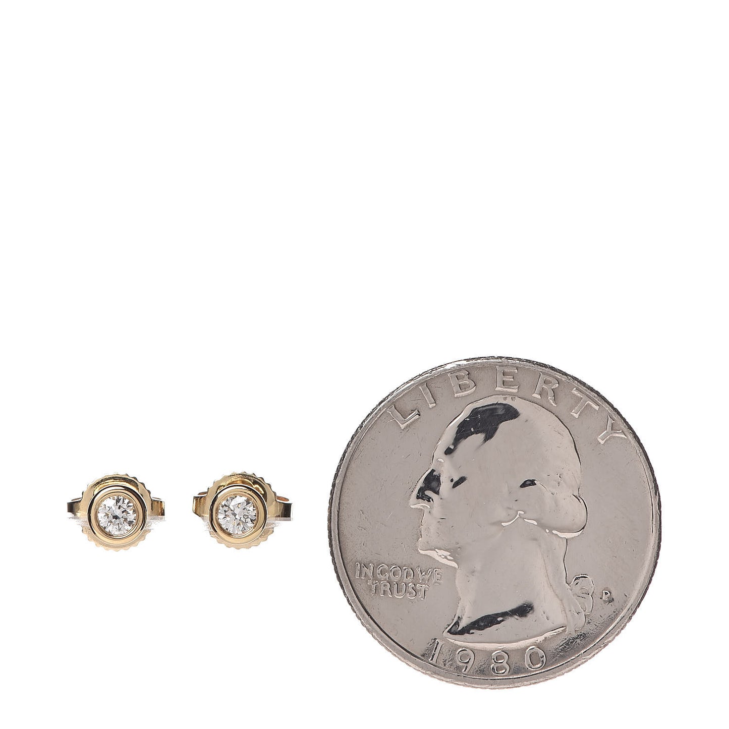18K Yellow Gold Diamond .16ctw Elsa Peretti Diamonds By The Yard Earrings