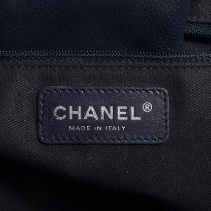 Chanel Caviar Executive Cerf Shopper Tote Navy 6 of 7