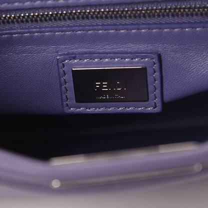Fendi Nappa Mini Peekaboo Iconic Satchel Viola Cassis 9 of 13