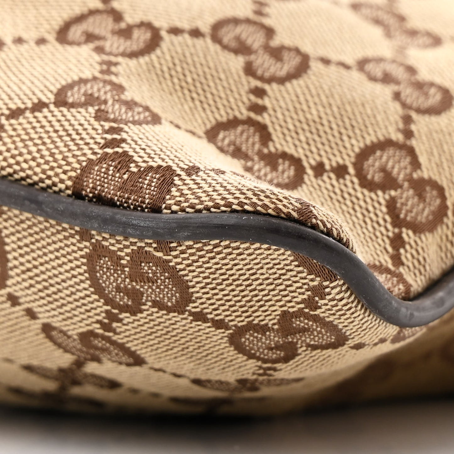 Monogram Web Small Flat Messenger Bag Brown