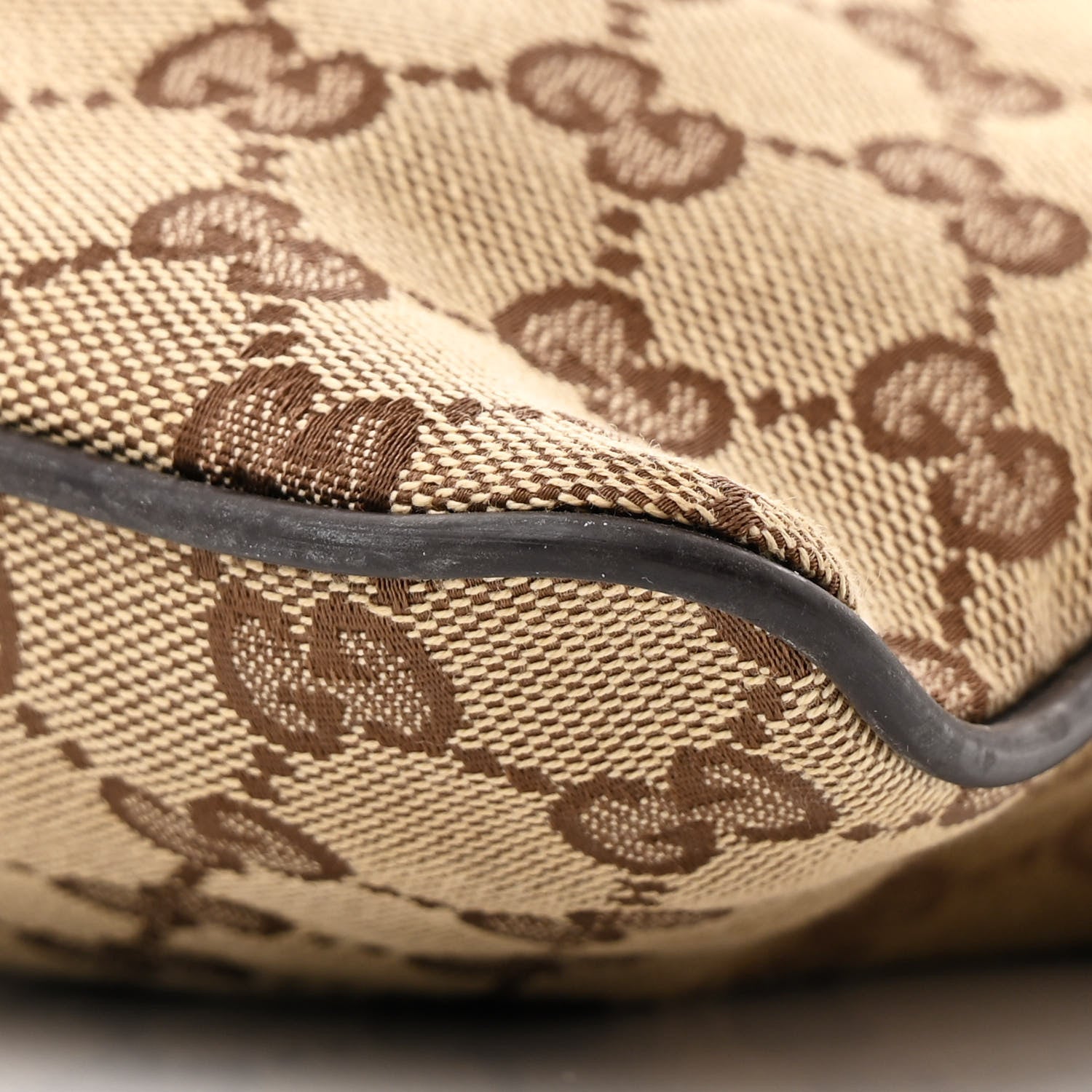 Gucci Monogram Web Small Flat Messenger Bag Brown 10 of 11