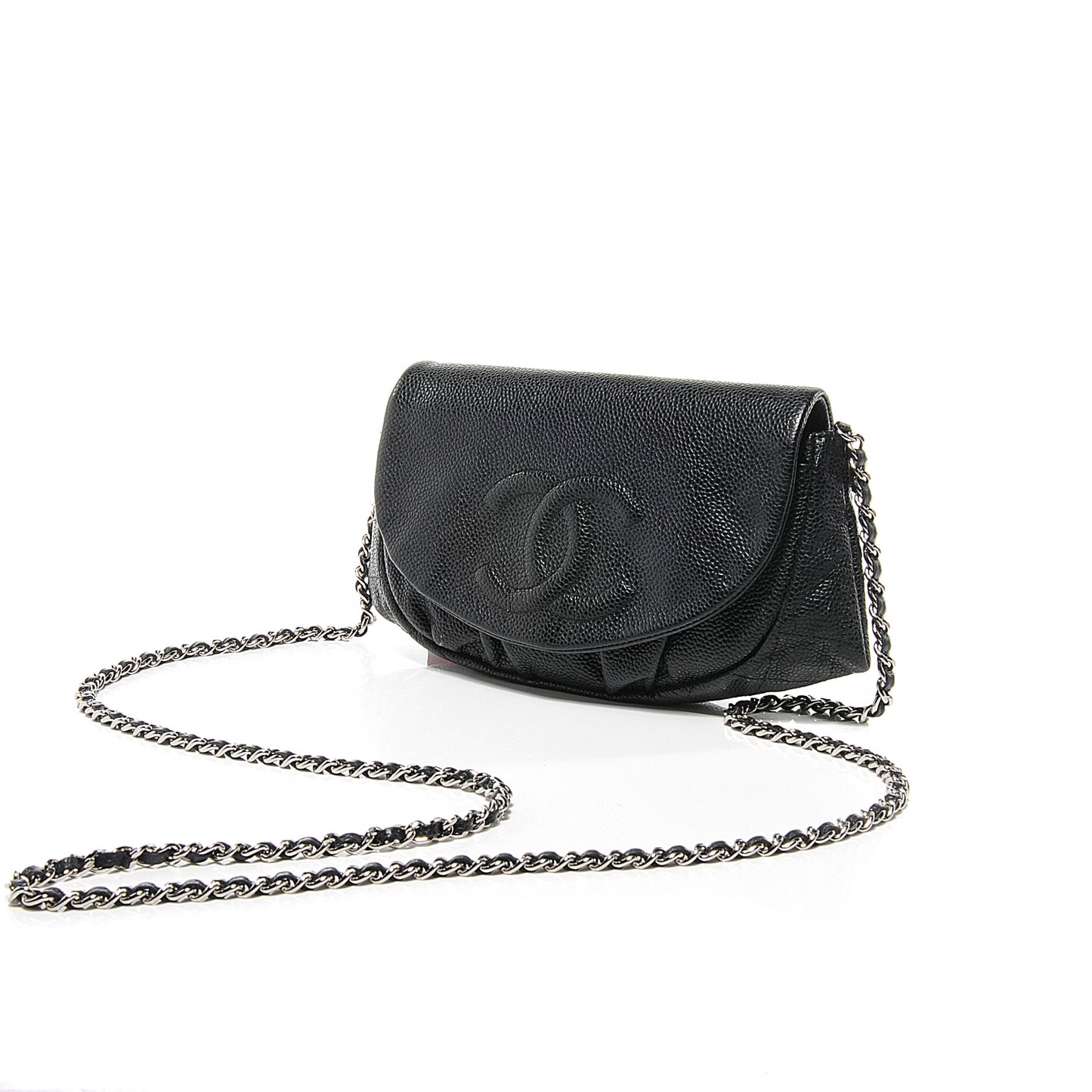 Caviar Half Moon Wallet On Chain WOC Black