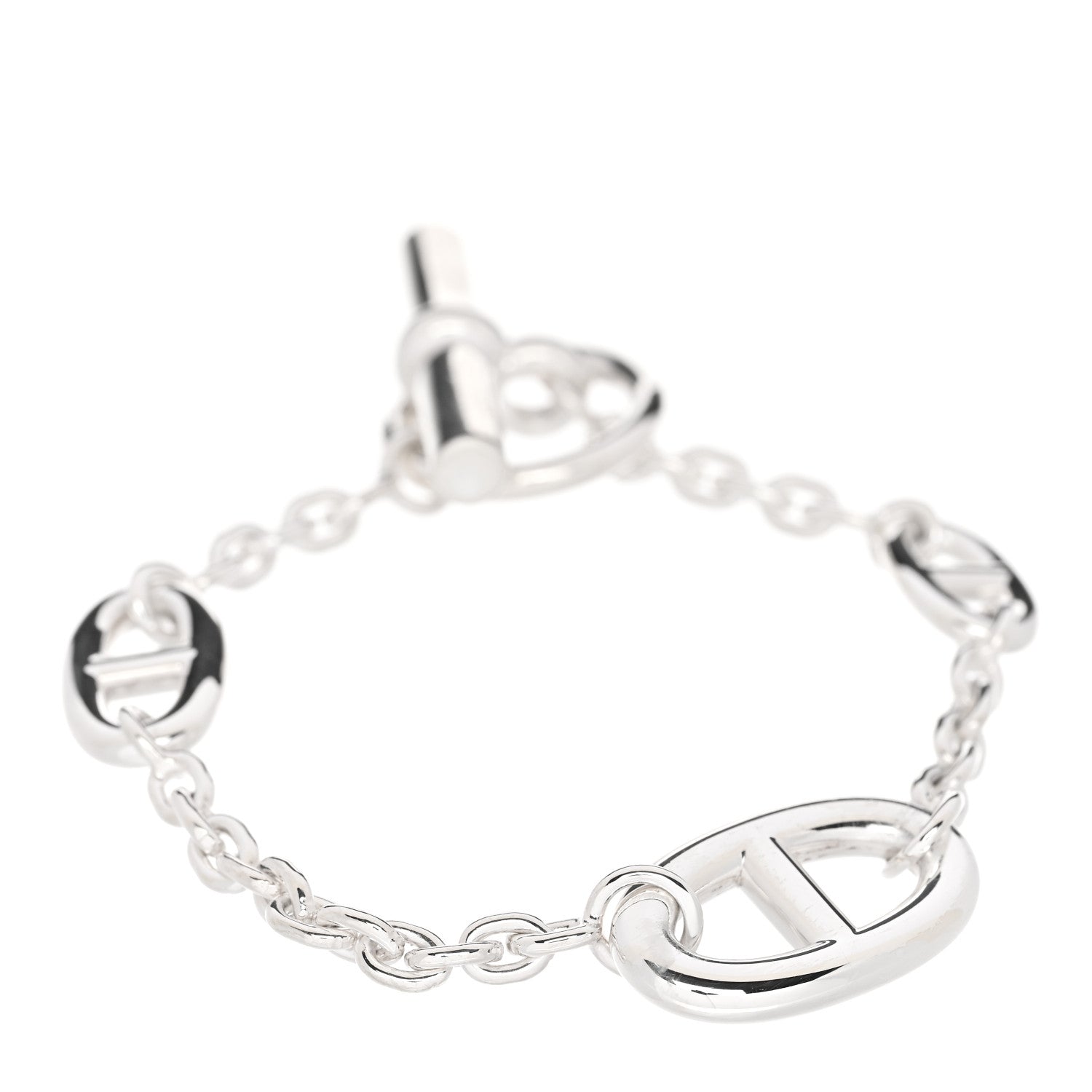 Hermes Sterling Silver Farandole Bracelet ST 1 of 4