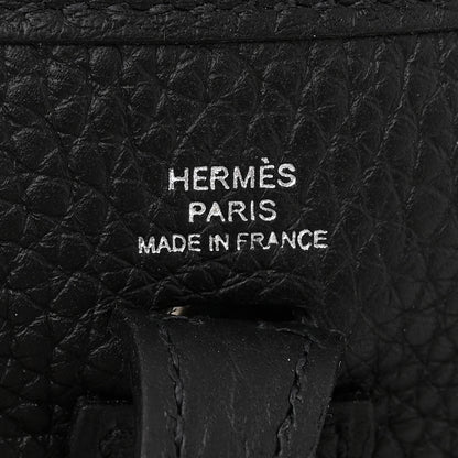 Hermes Taurillon Clemence Evelyne TPM Black 6 of 12