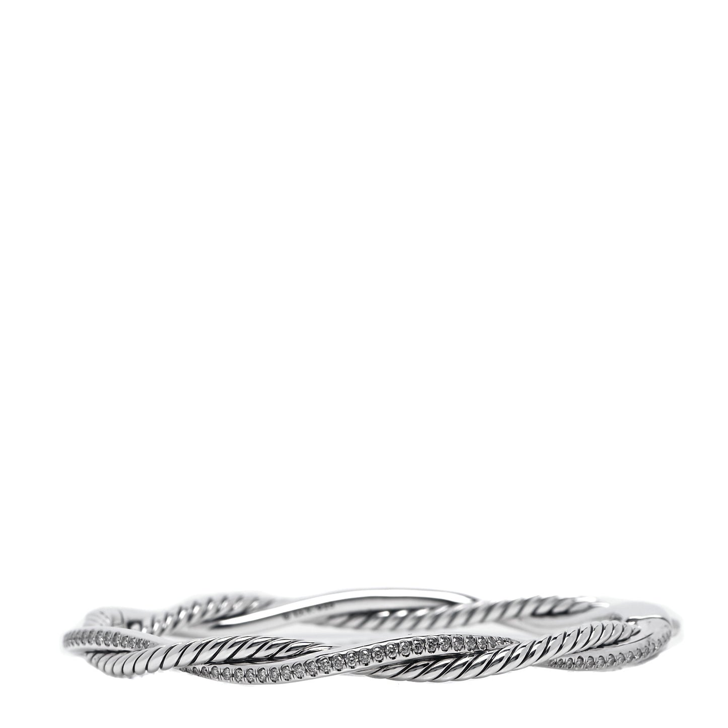 Sterling Silver Diamond Infinity Bracelet