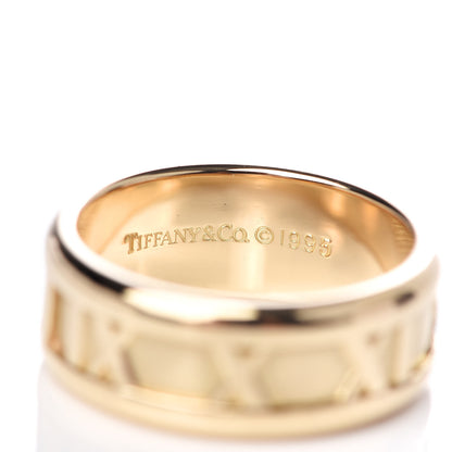 Tiffany 18K Yellow Gold 7mm Atlas Band Ring 49 4.75 5 of 5