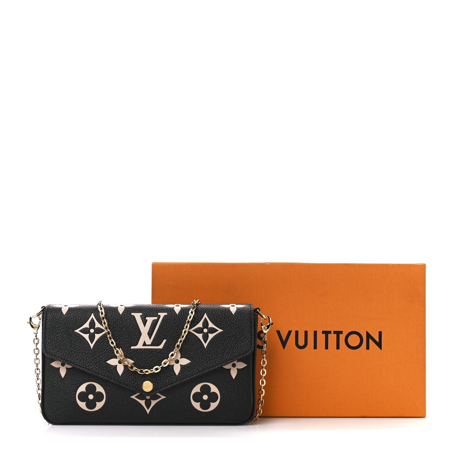 Empreinte Monogram Giant Felicie Pochette Black Beige