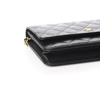 Chanel Caviar Quilted Wallet On Chain WOC Black 8 of 10