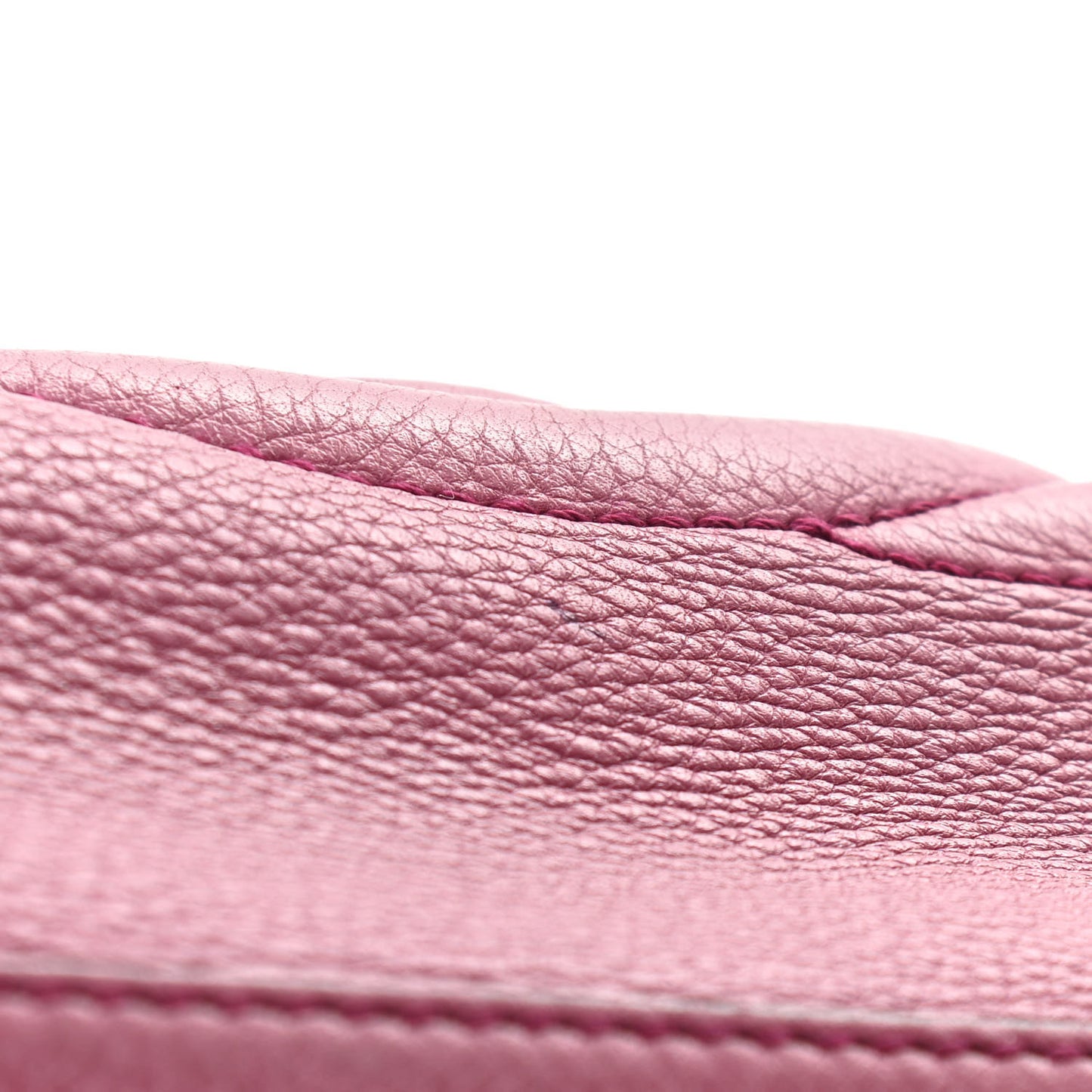Pebbled Calfskin Medium Soho Chain Shoulder Bag Peonia Flower