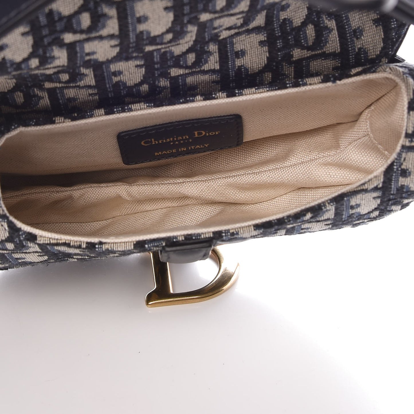 Oblique Mini Saddle Bag Blue