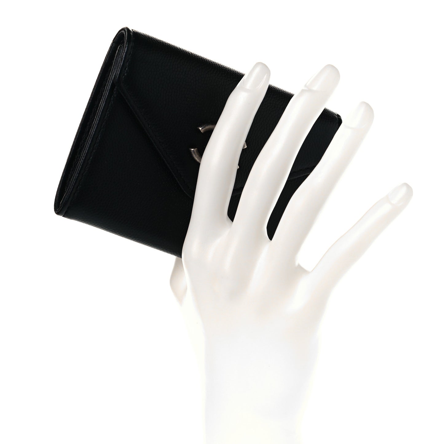 Caviar Envelope Card Holder Wallet Black