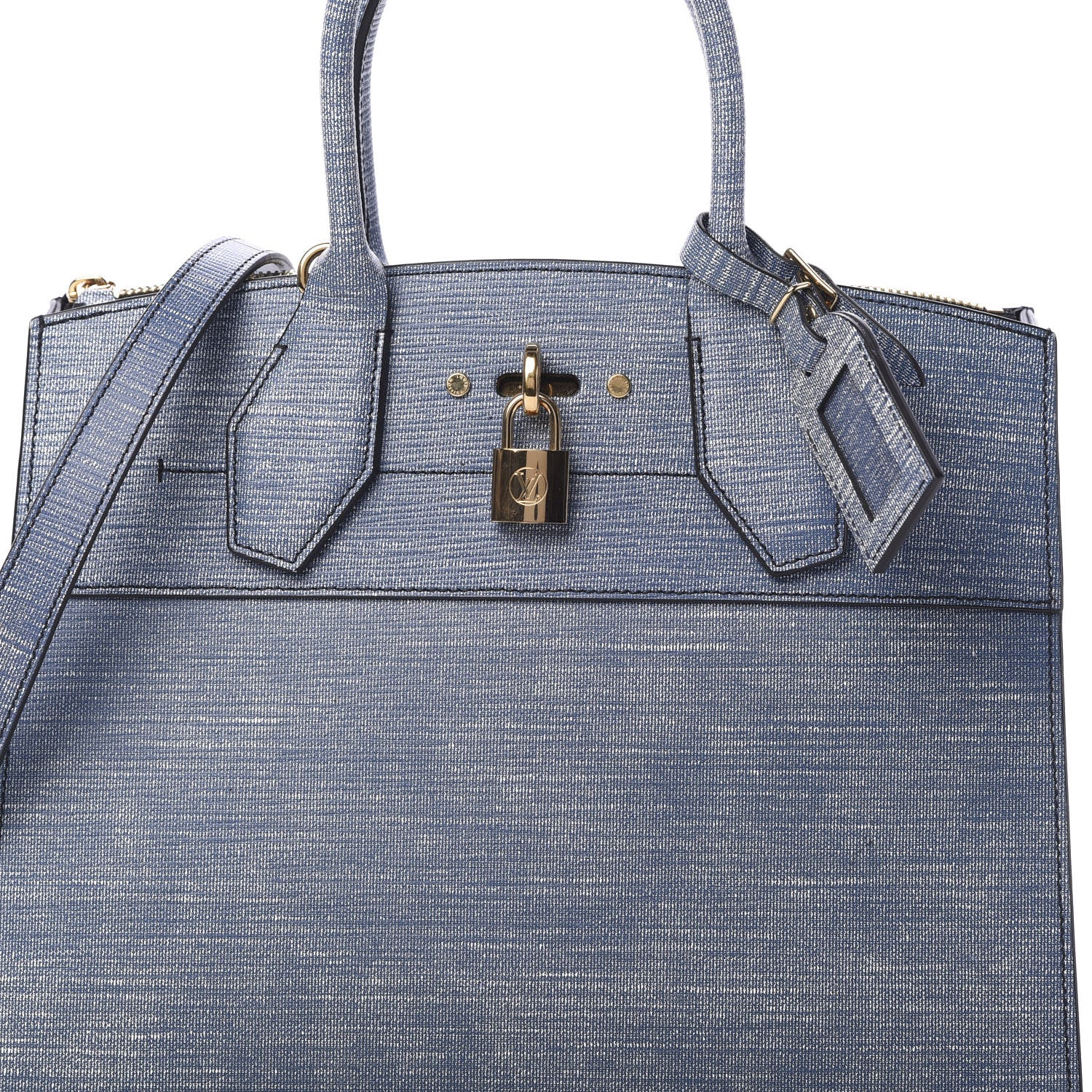 Louis Vuitton Epi City Steamer MM Blue Jean 10 of 10