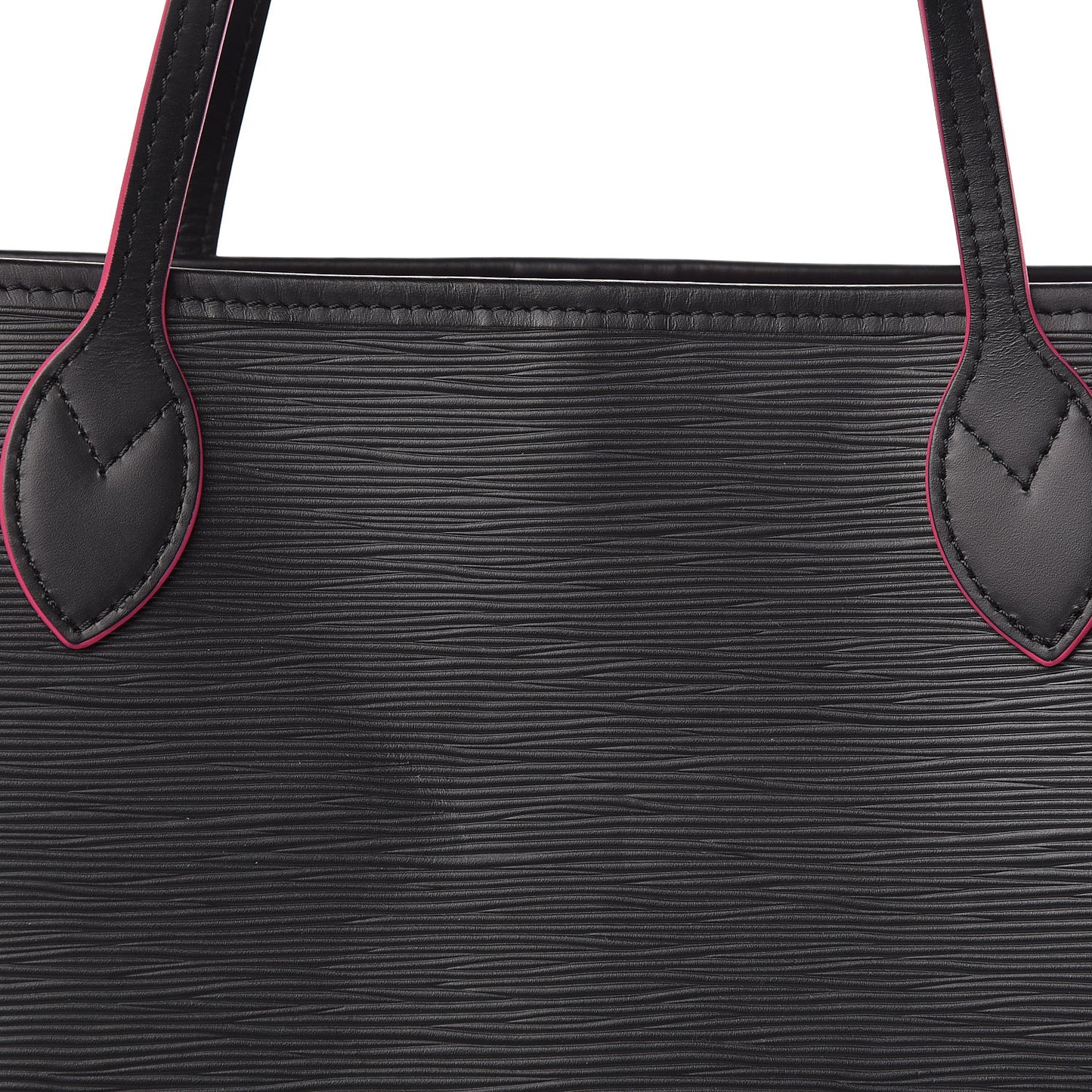 Epi Neverfull MM Black Hot Pink