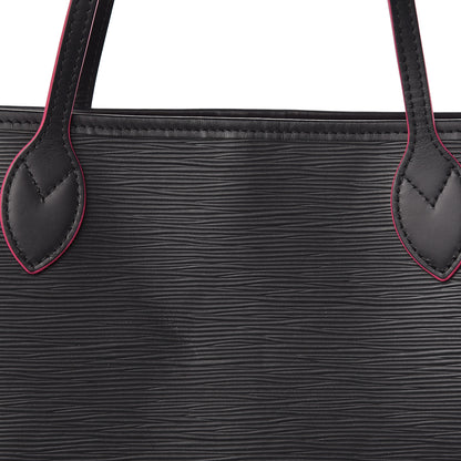 Louis Vuitton Epi Neverfull MM Black Hot Pink 8 of 10