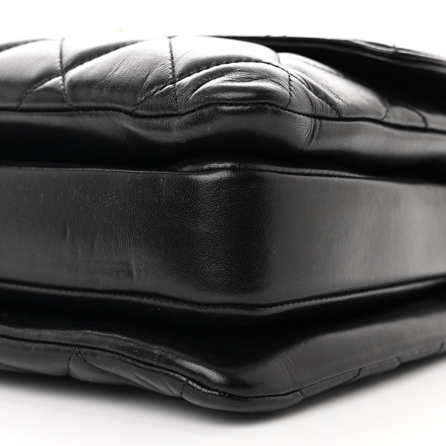 Lambskin Quilted Medium Trendy CC Flap Dual Handle Bag Black
