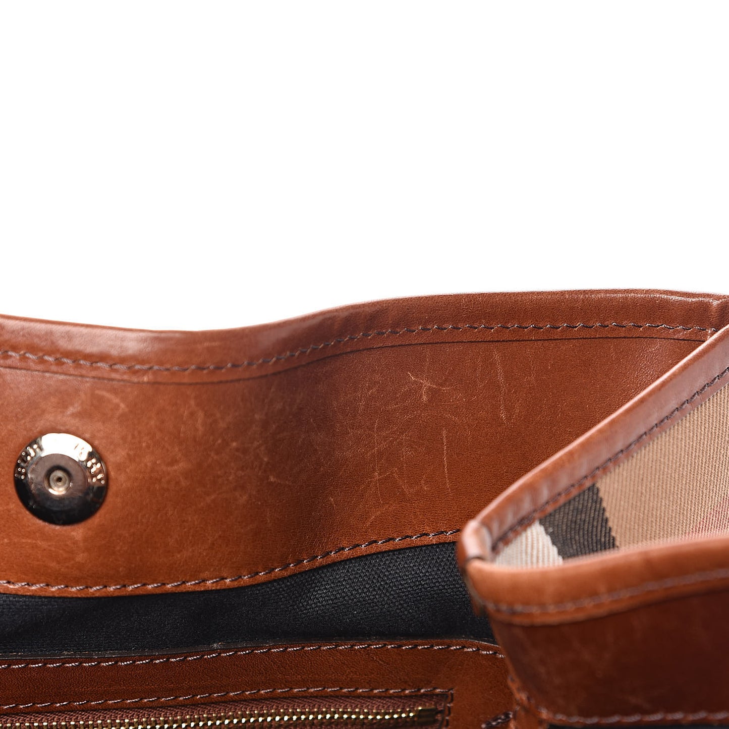 House Check Small Canterbury Tote Dark Tan