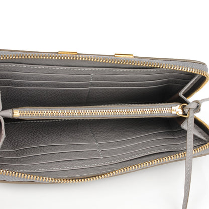 Chloe Calfskin Marcie Long Zip Around Wallet Cashmere Grey 5 of 8