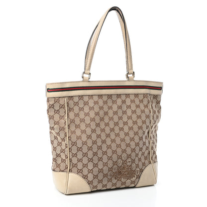 Gucci Monogram Web Medium Mayfair Tote Off White 3 of 10