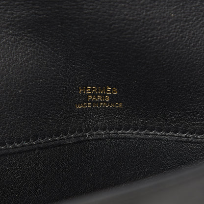 Hermes Swift Kelly Cut Clutch Pochette Black 5 of 9
