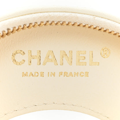 Chanel Lambskin Coco Lifesaver Round Bag Black White 6 of 15