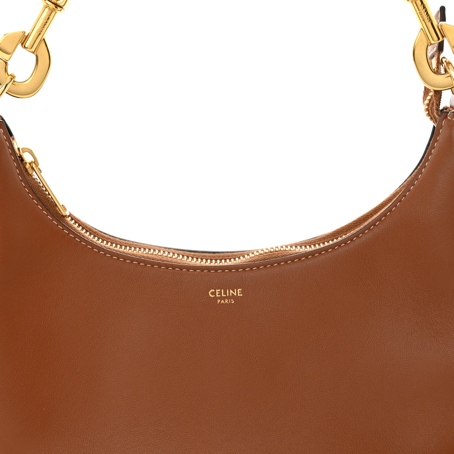 Celine Smooth Calfskin Medium Strap Ava Shoulder Bag Tan 8 of 10