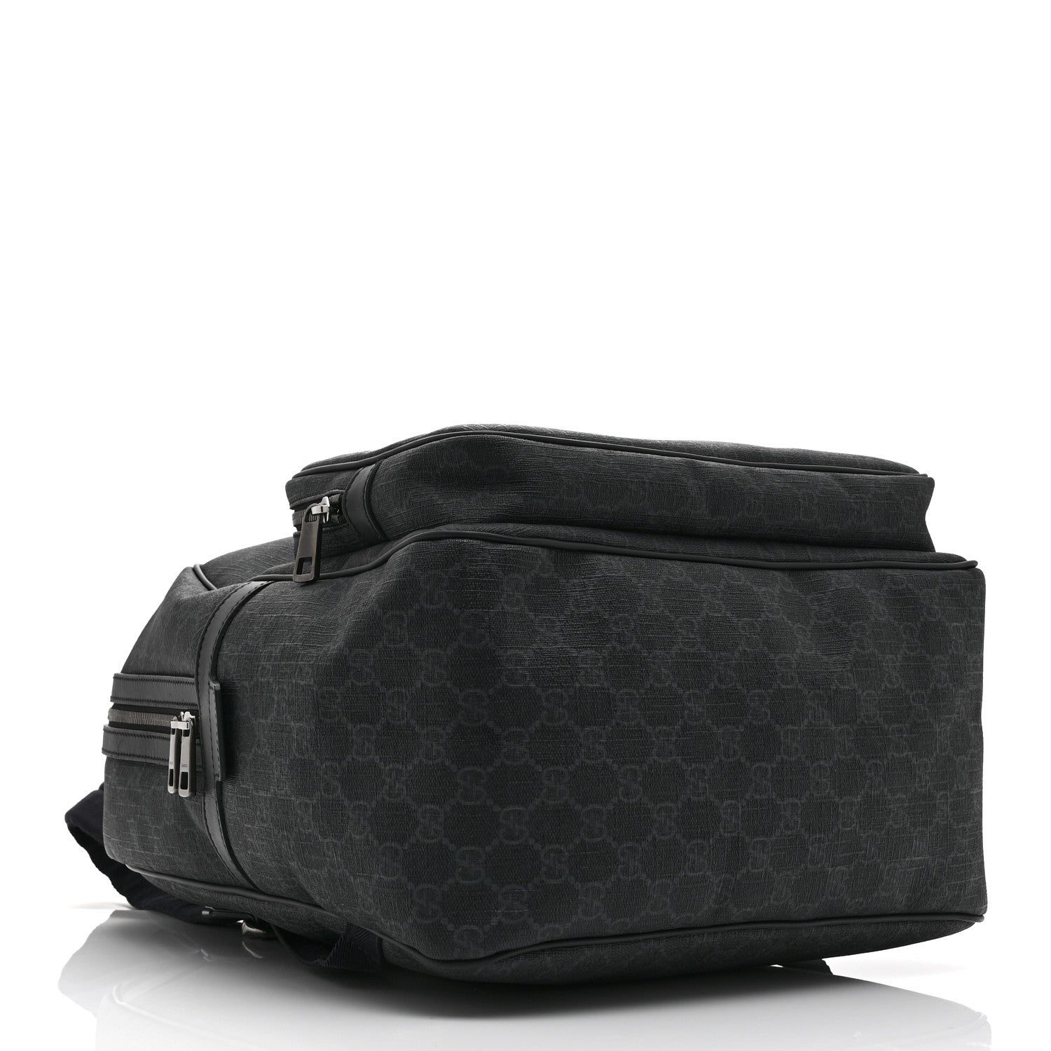 Gucci GG Supreme Monogram Medium Day Backpack Grey Black 4 of 10