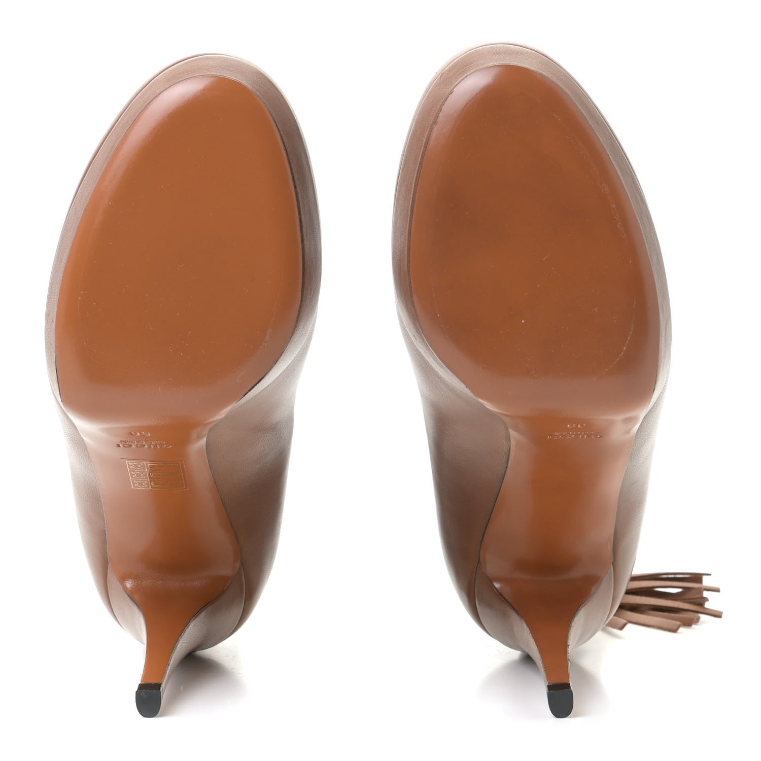 Gucci Calfskin Ankle Boots 38 Ginger Bread 6 of 13