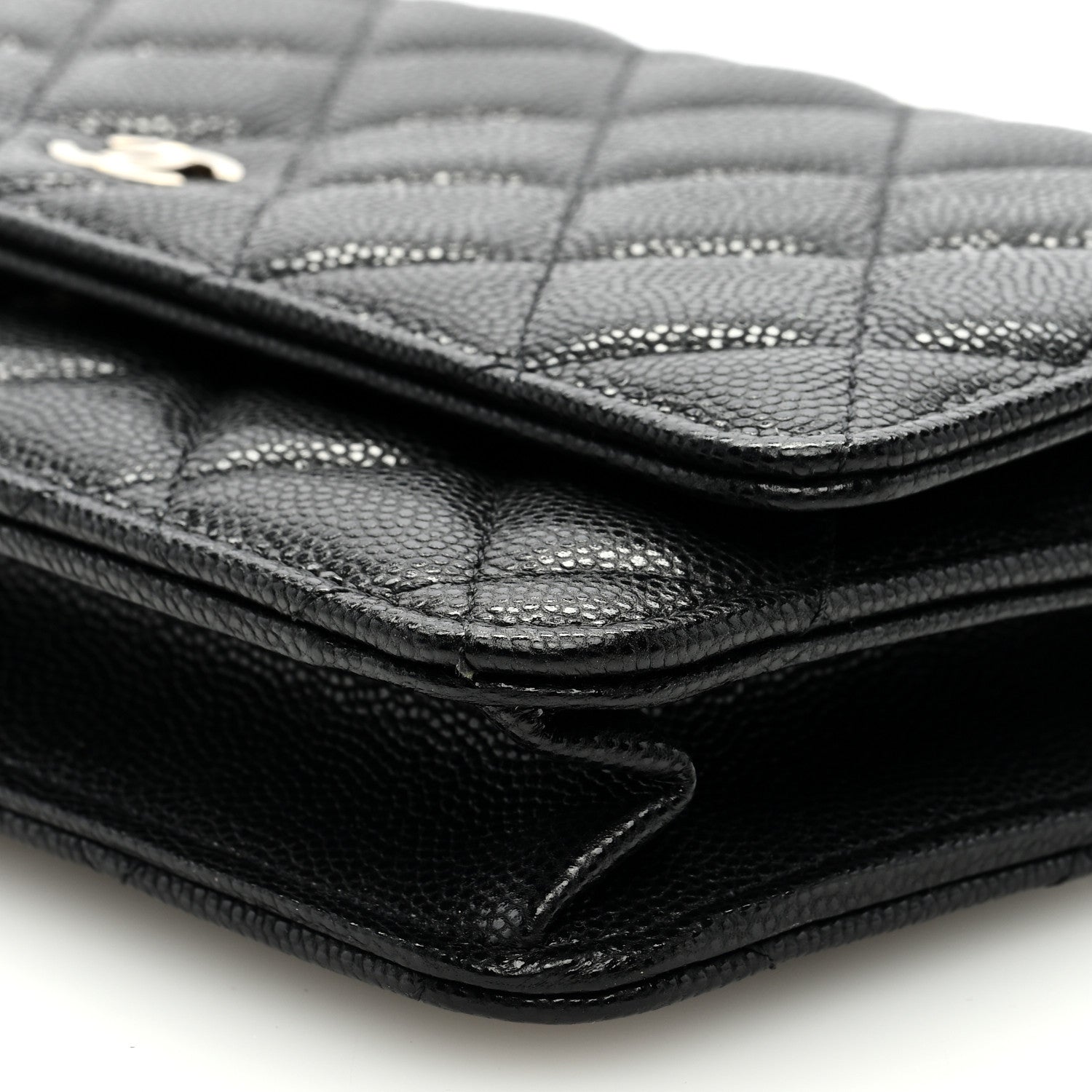 Chanel Caviar Quilted Wallet on Chain WOC Black 9 of 9
