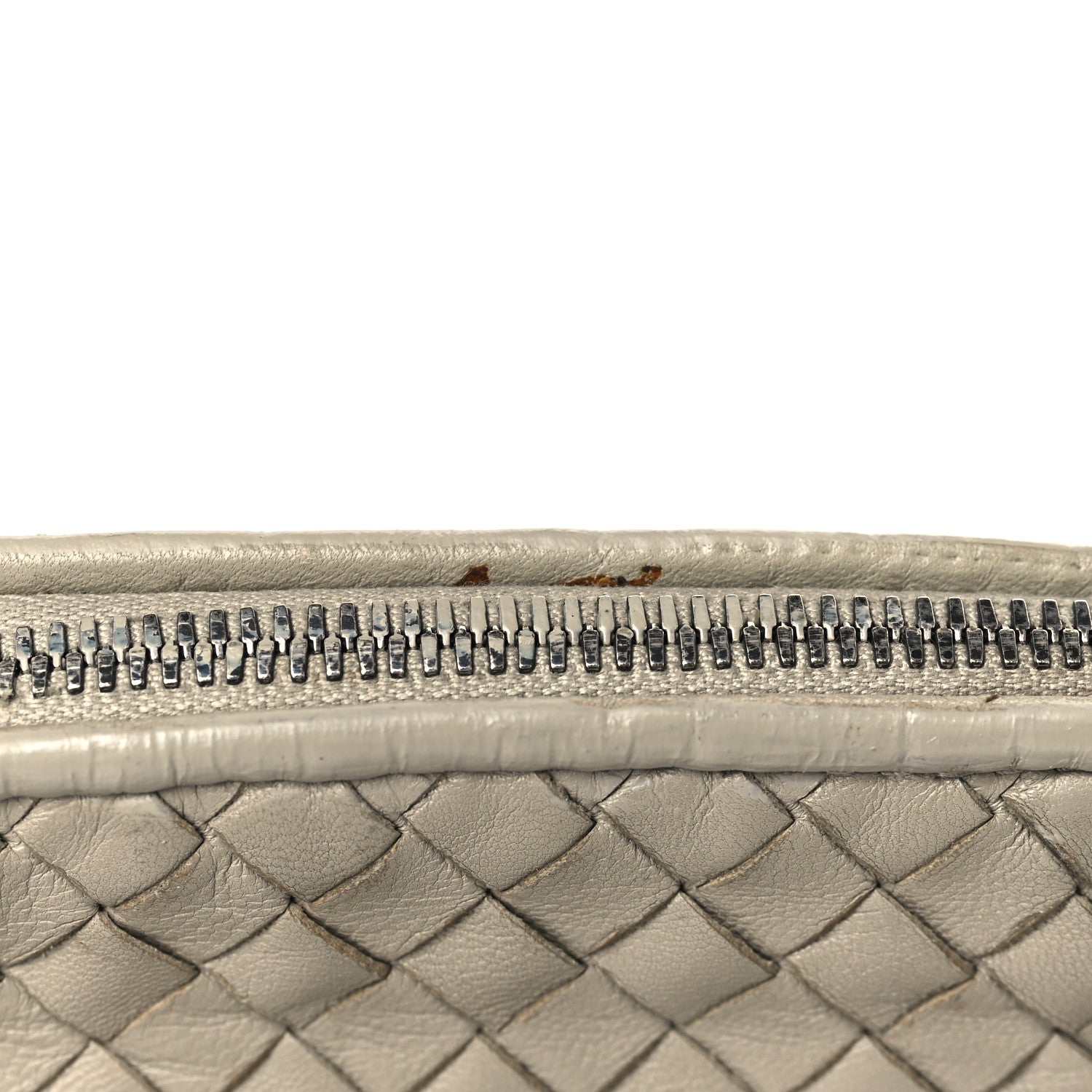 Bottega Veneta Nappa Intrecciato Nodini Crossbody Messenger Light Grey 14 of 14