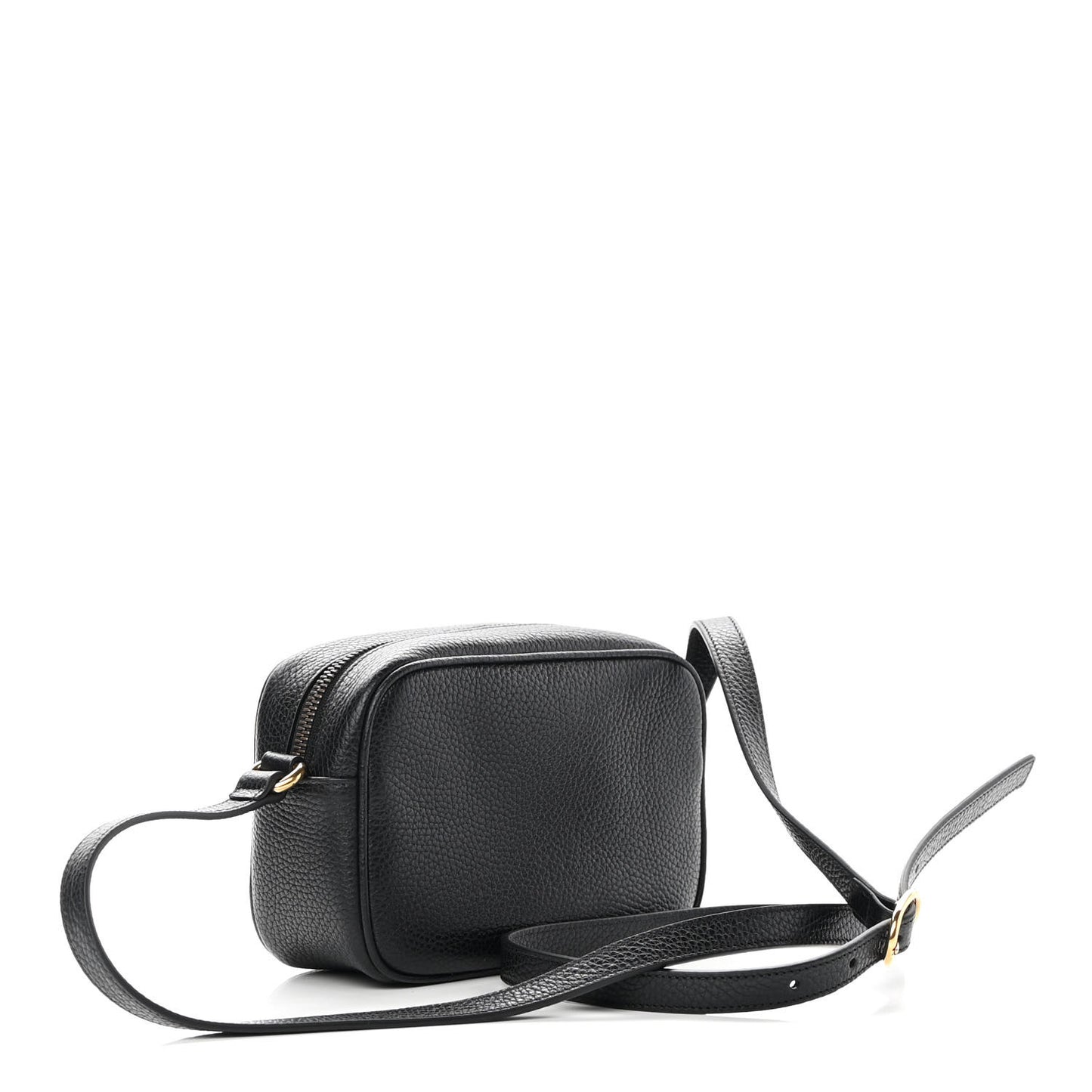 Pebbled Calfskin Mini Soho Disco Bag Black