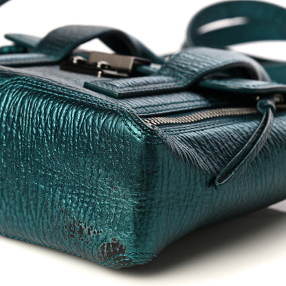 3.1 Phillip Lim Metallic Textured Calfskin Mini Pashli Satchel Turquoise 9 of 13